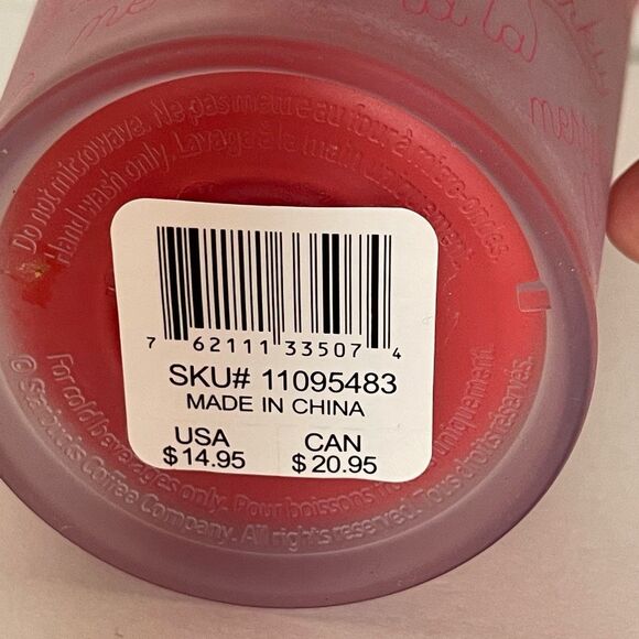 Starbucks 2018 Holiday Collection ban.do Season Coffee Cold Cup Tumbler 16oz - Picture 7 of 9